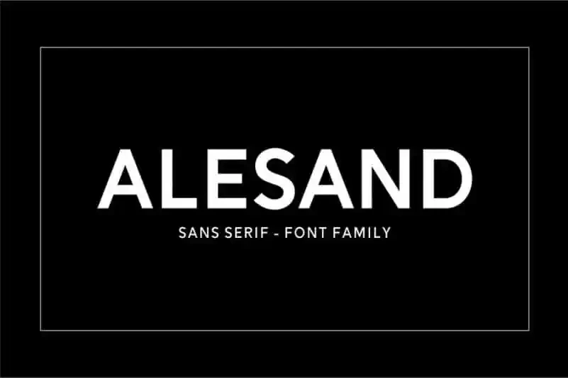 Alesand Sans Font Family