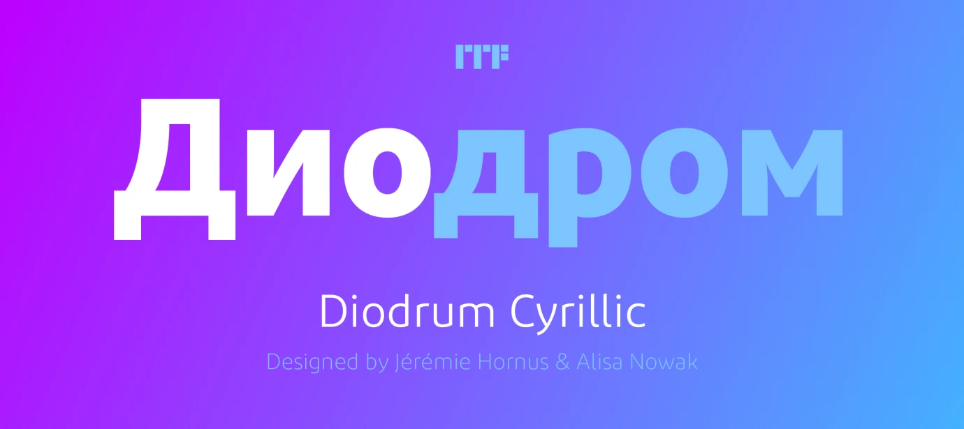 Diodrum Cyrillic Familia de fuentes