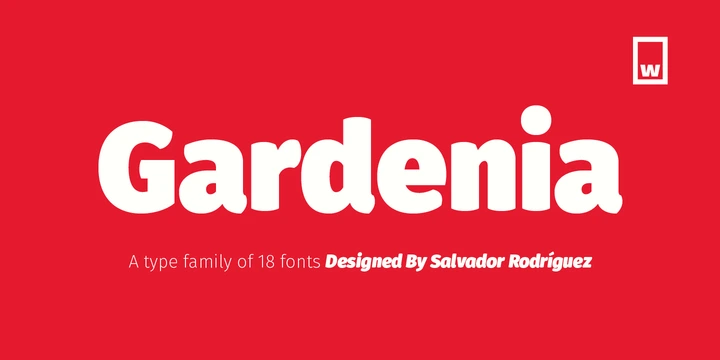 Gardenia Familia de fuentes