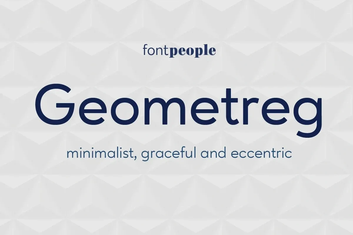 Geometreg フォントファミリー