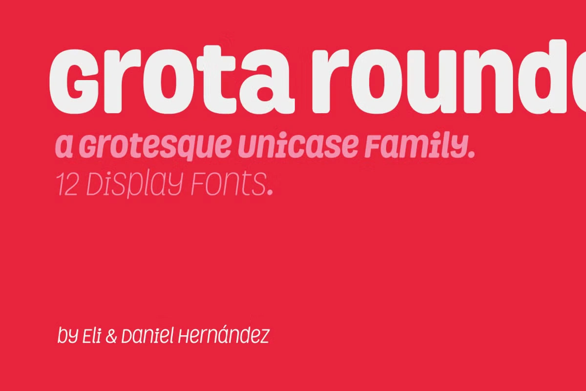 Grota Rounded フォントファミリー