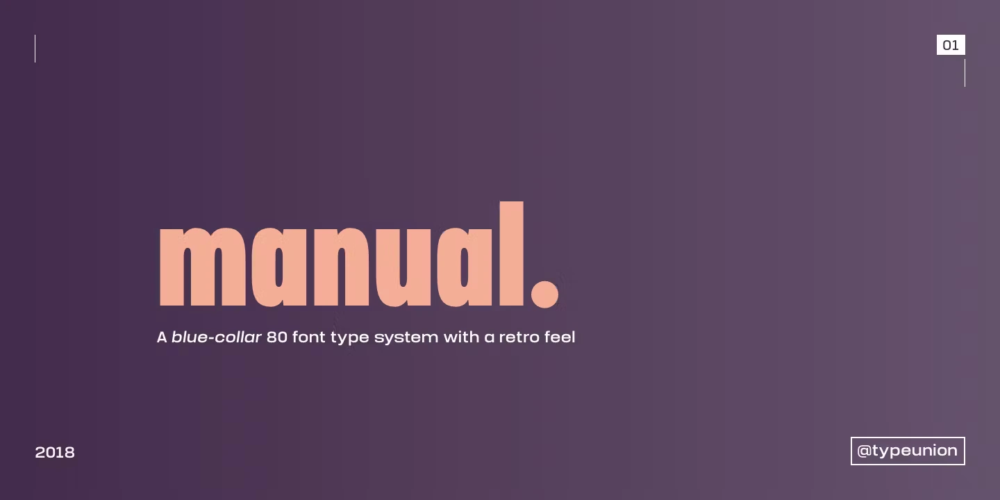 Manual 글꼴 패밀리